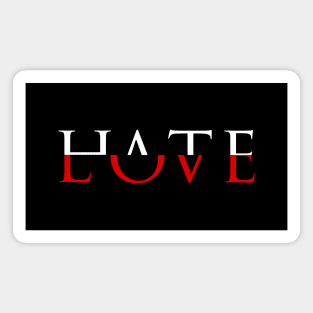 Love Hate Aesthetic Magnet